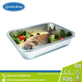 Durable Rectangular Aluminum Foil Food Container with Board Lid